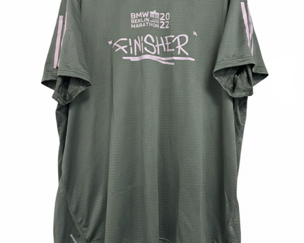 Adidas Green BMW Berlin Marathon 2022 Finisher Sports T-Shirt W/Tags