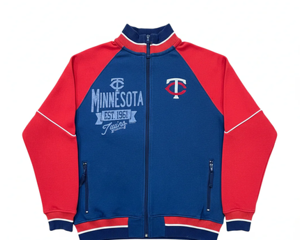 G-III Sports by Carl Banks Navy Blue Minnesota Twins Full Zip Jacket