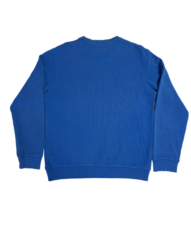 Tommy Hilfiger Blue Crewneck Ribbed Sweatshirt
