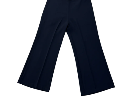 Zara Basic Navy Blue Cropped Wide Leg Culotte Trousers