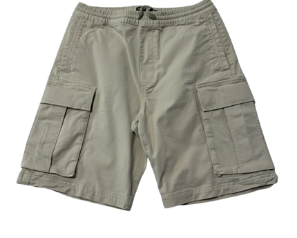 Zara Beige Drawstring Cargo Shorts