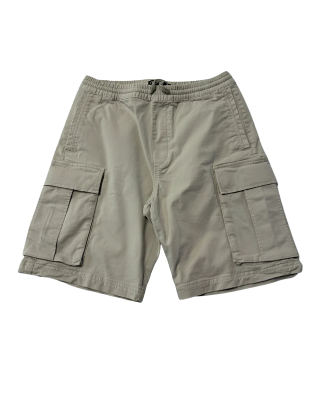 Zara Beige Drawstring Cargo Shorts
