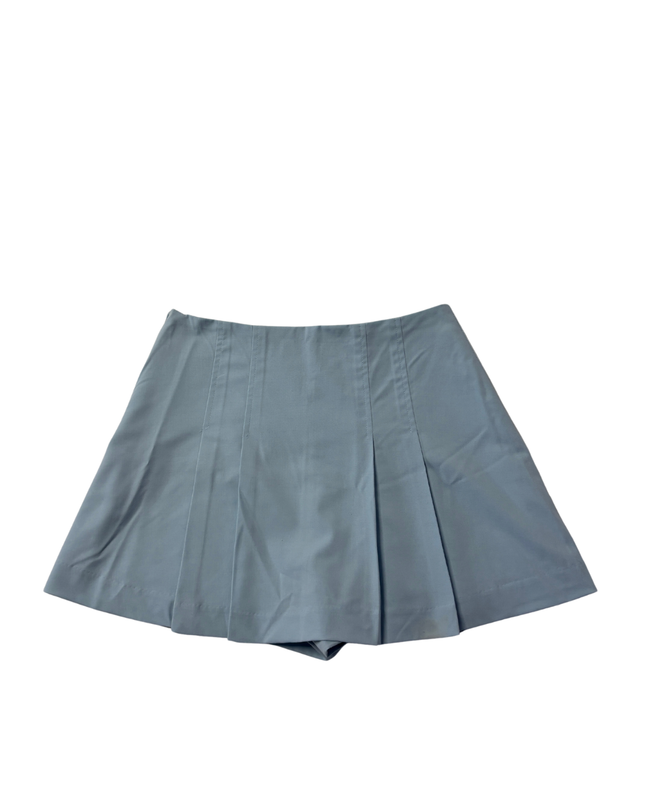 Zara Light Blue Pleated Mini Skort