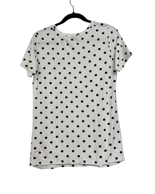 Dorothy Perkins White/Black Polka Dot Maternity T-Shirt