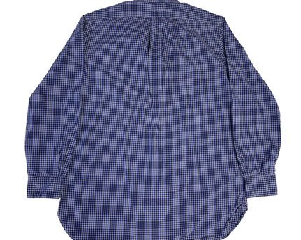 Ralph Lauren Blue/White Check Long Sleeve Button-Down Shirt