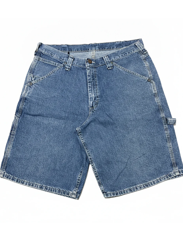 Lee Blue Dungaree Denim Carpenter Shorts