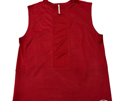 Nike Red Manchester United AIG Football Training Sleeveless Jersey