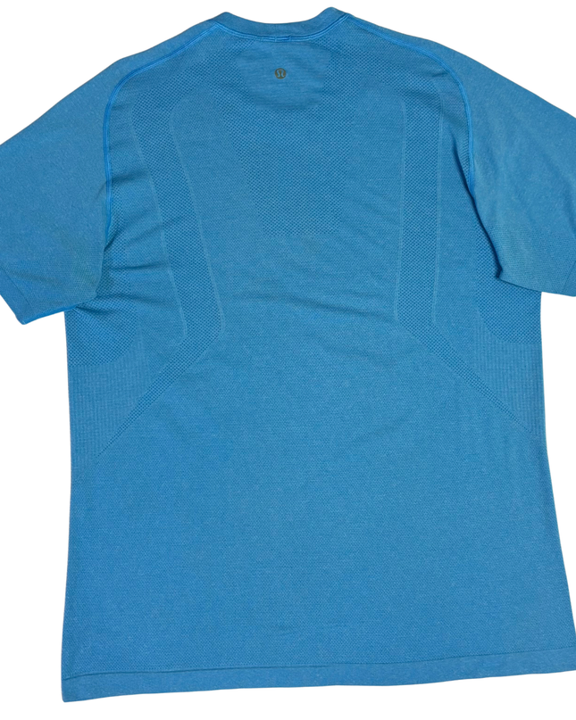 Lululemon Blue Metal Vent Tech Sports T-Shirt