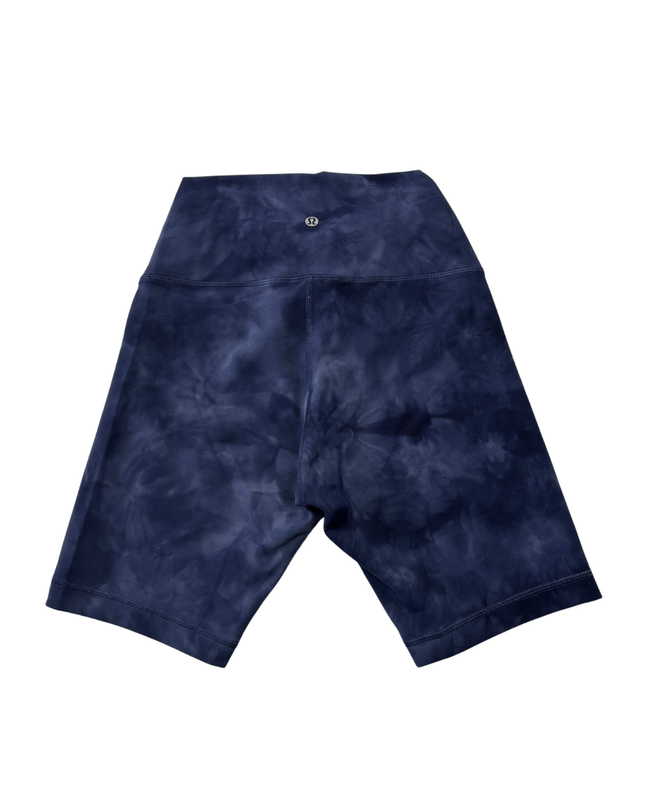 Lululemon Blue Tie-Dye High-Rise Biker Shorts