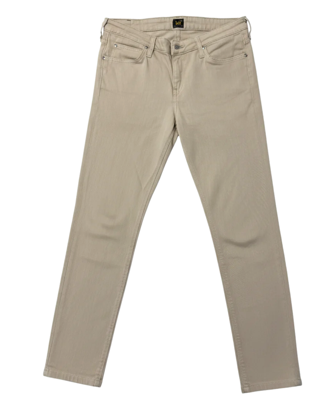 Lee Beige Scarlett Slim Fit Stretch Jeans