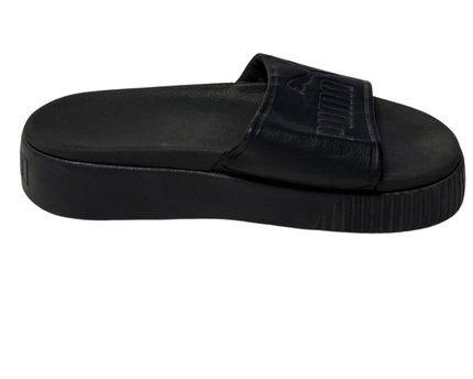 Puma Black Platform Slides Sandals
