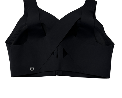 Lululemon Black Front-Zip High Support Sports Bra