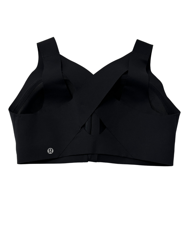 Lululemon Black Front-Zip High Support Sports Bra