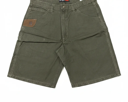 Wrangler RIGGS Workwear Olive Green Ripstop Carpenter Shorts