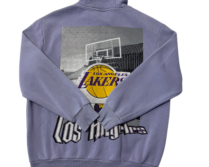 DeFacto Purple Los Angeles Lakers Graphic Hoodie