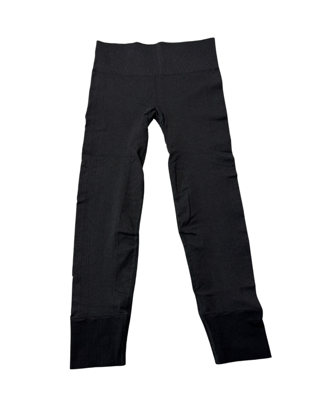 Lululemon Charcoal Seamless Ribbed Performance Leggings