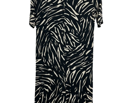M&S Collection Black Zebra Print Short Sleeve Dress