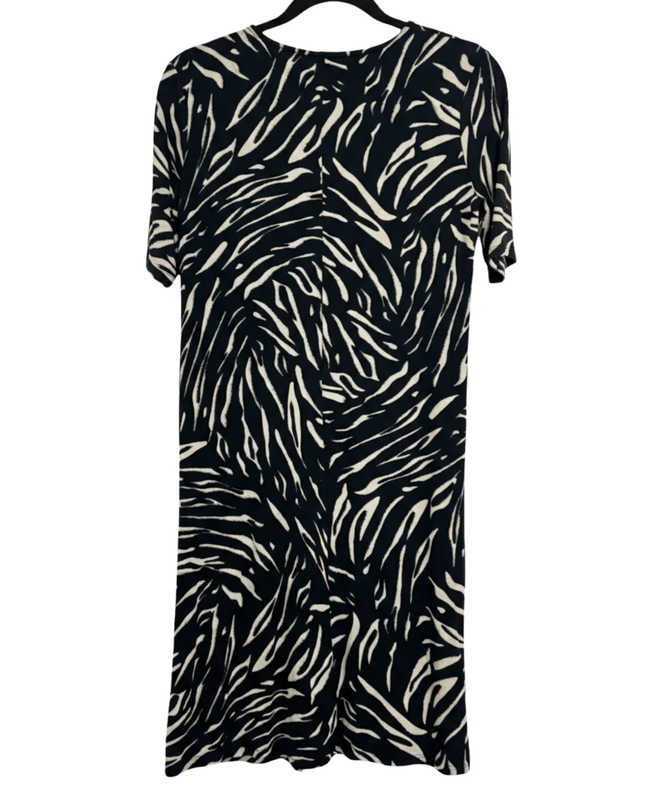 M&S Collection Black Zebra Print Short Sleeve Dress