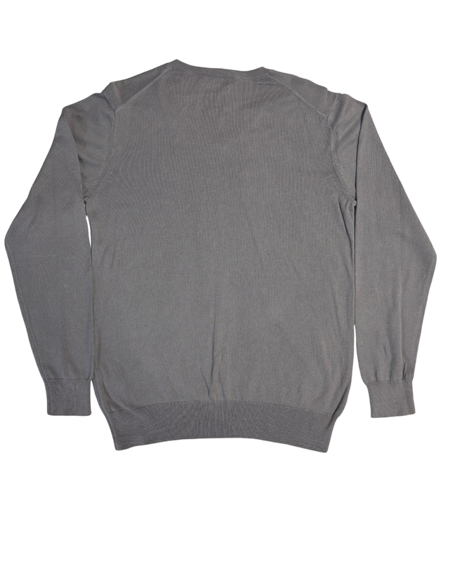 Polo Ralph Lauren Grey V-Neck Knit Sweater