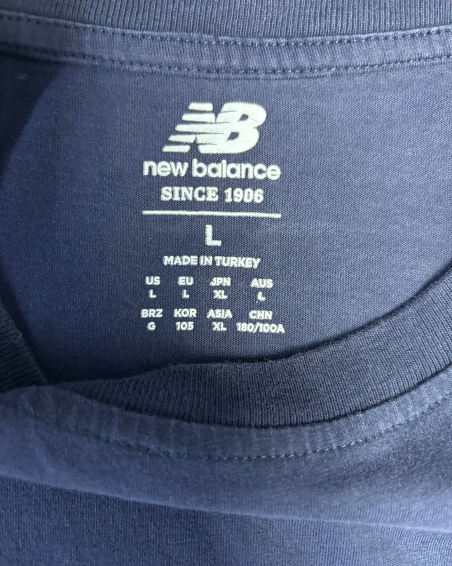 New Balance Navy Blue Graphic Logo T-Shirt