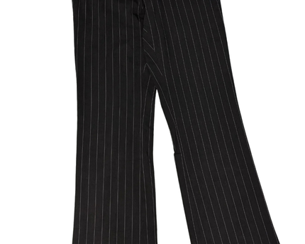 H&M Black Pinstripe Tailored Dress Pants