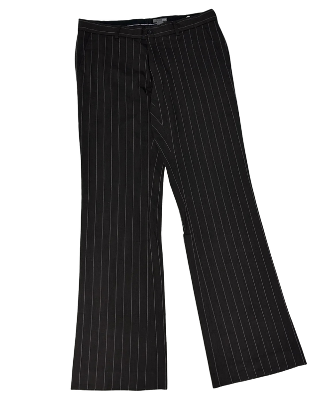 H&M Black Pinstripe Tailored Dress Pants
