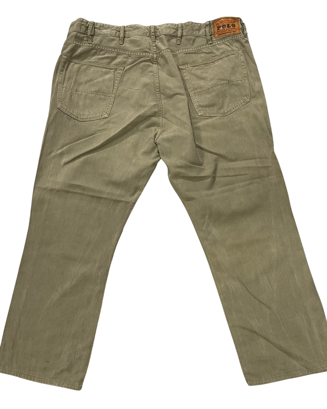 Polo Ralph Lauren Khaki Cotton Linen Blend Jeans