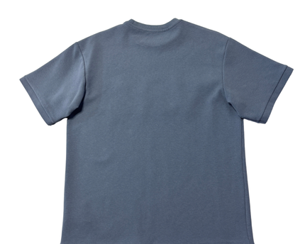 Pull & Bear Blue Relaxed Fit Embossed Graphic T-Shirt