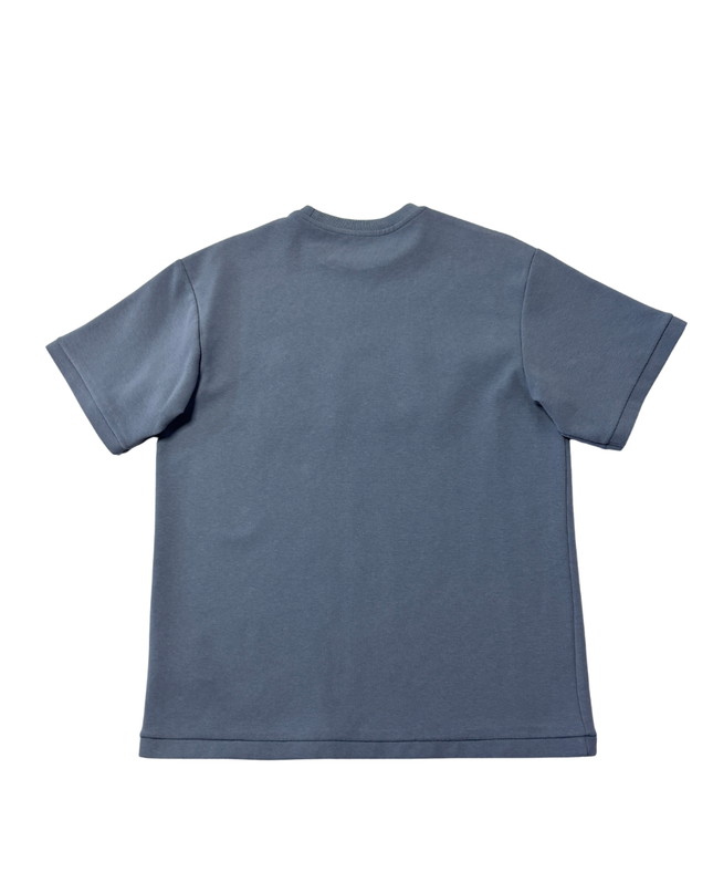 Pull & Bear Blue Relaxed Fit Embossed Graphic T-Shirt