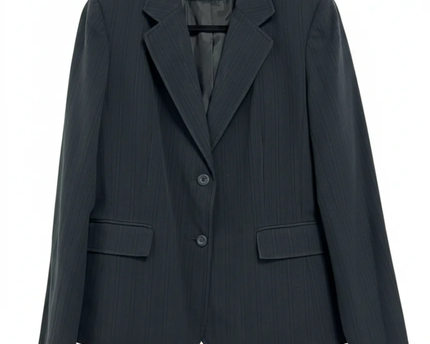 Apt. 9 Black Pinstripe Two-Button Blazer