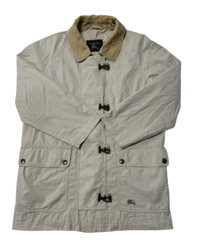 Burberrys Vintage Beige Fireman Toggle Jacket