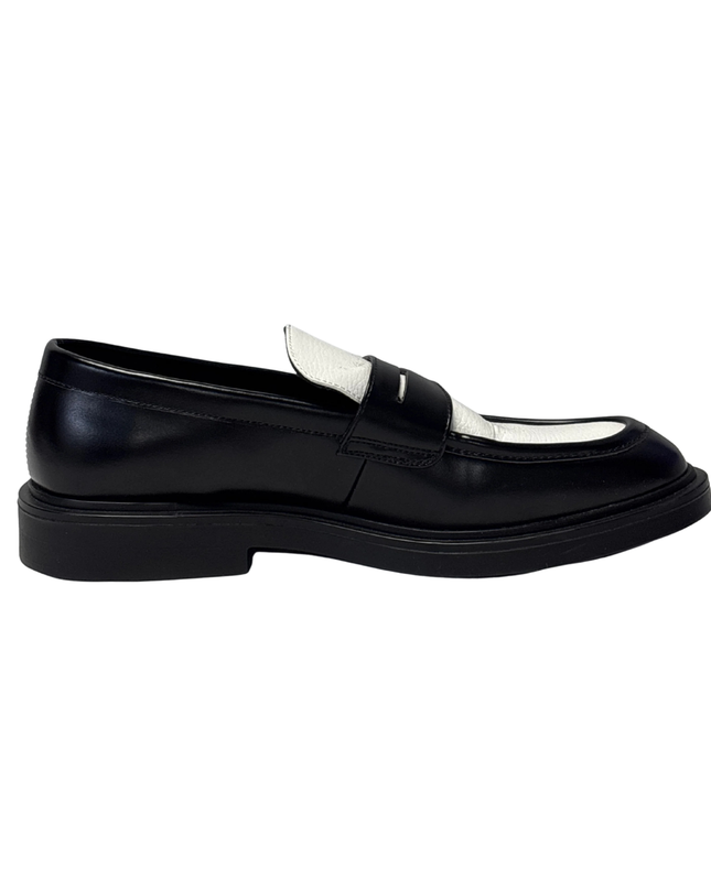 H&M Black Two-Tone Penny Loafers