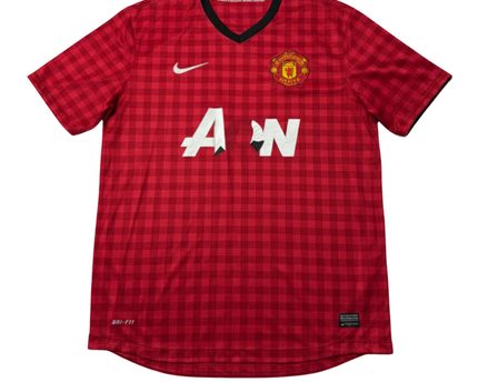 Manchester United 2012-13 Home Nike Red Gingham Jersey