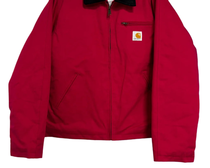 Reworked Carhartt Red Detroit Canvas Work Jacket