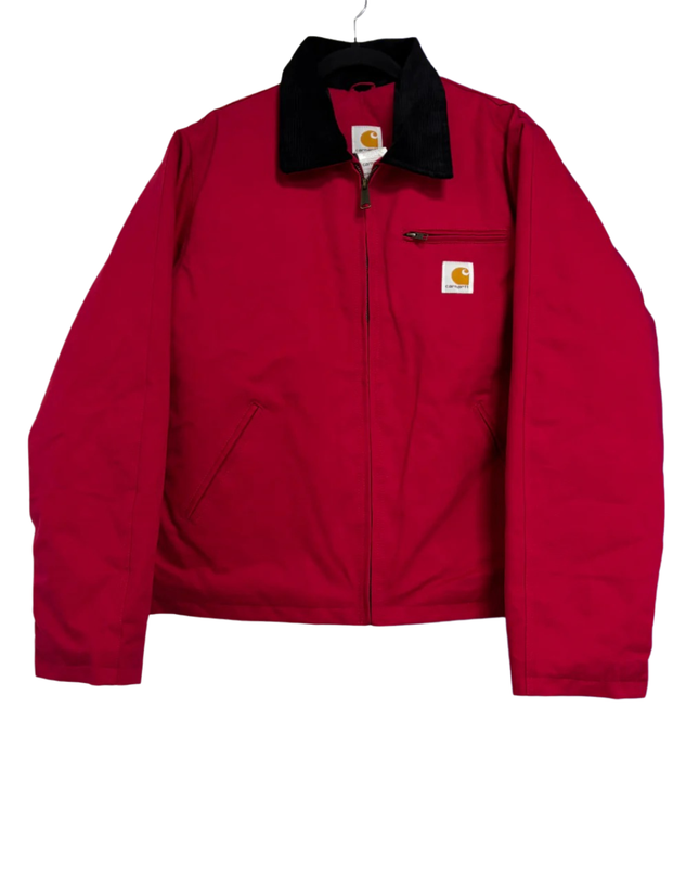 Reworked Carhartt Red Detroit Canvas Work Jacket