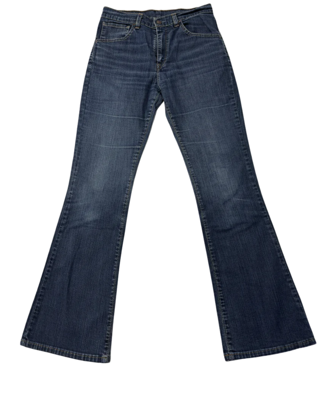 Levi's Blue Bootcut Mid-Rise Denim Jeans