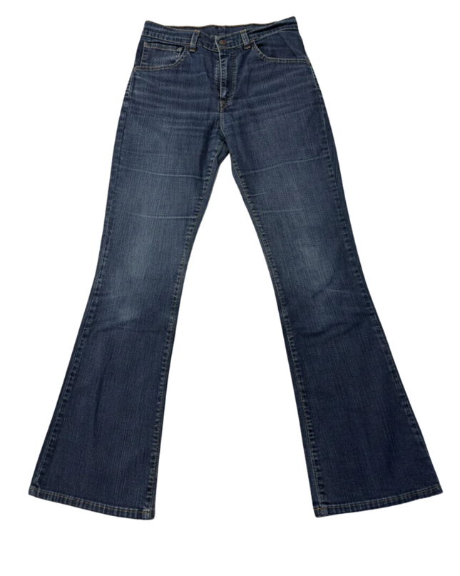 Levi's Blue Bootcut Mid-Rise Denim Jeans