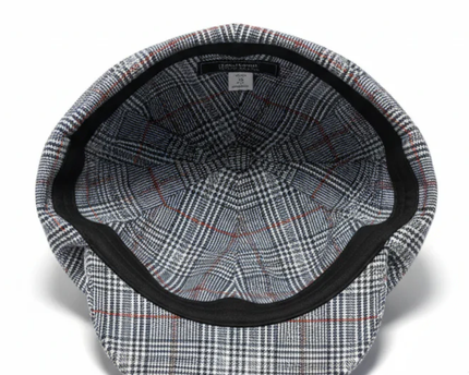 Stetson Blue Checkered Newsboy Cap