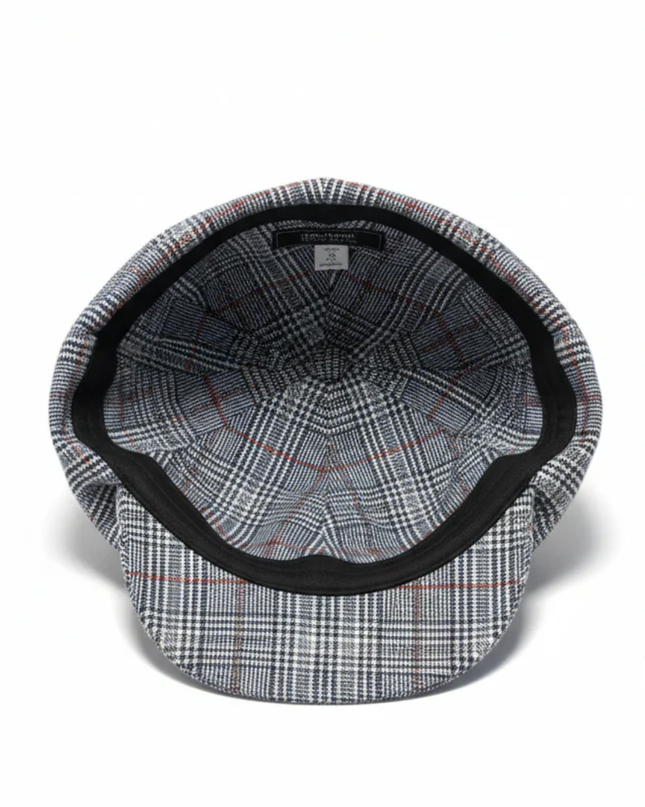 Stetson Blue Checkered Newsboy Cap