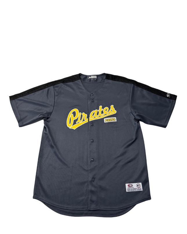 MLB True Fan Grey Pittsburgh Pirates Baseball Jersey