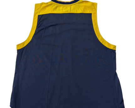 Starter Navy Blue Michigan Wolverines Sleeveless Mesh Jersey