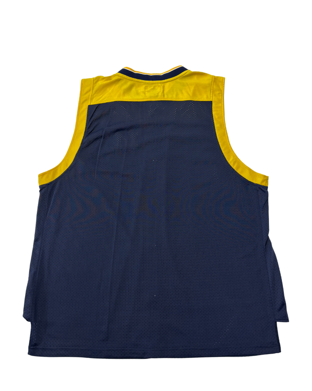 Starter Navy Blue Michigan Wolverines Sleeveless Mesh Jersey