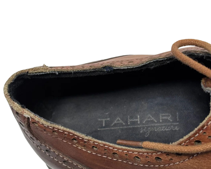 Tahari Signature Brown Men's Wingtip Brogue Hybrid Oxford Shoes
