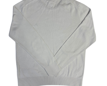 Tommy Hilfiger Men's White Premium Cotton Crewneck Sweater