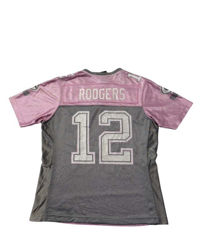 NFL Pink Green Bay Packers #12 Aaron Rodgers NFL Jersey