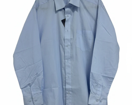 LORENZO CALVINO Light Blue Regular Fit Long Sleeve Shirt W/Tags