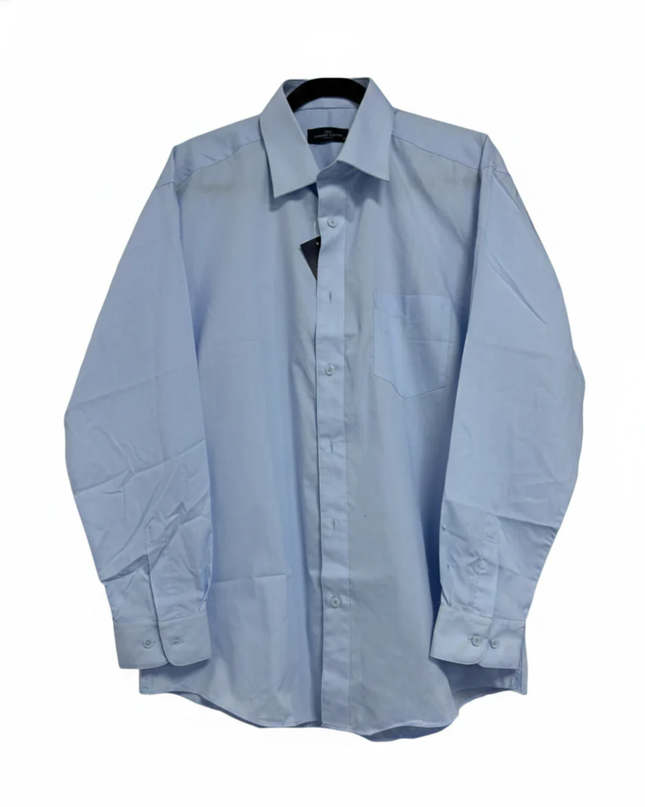LORENZO CALVINO Light Blue Regular Fit Long Sleeve Shirt W/Tags
