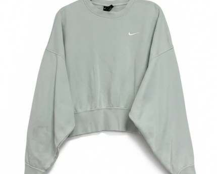 Nike Light Green Oversized Cropped Sweatshirt