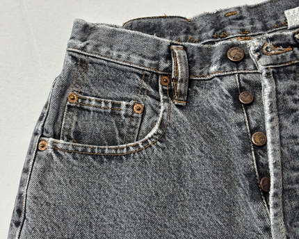 Americanino Grey Vintage Straight Leg Button Fly Jeans