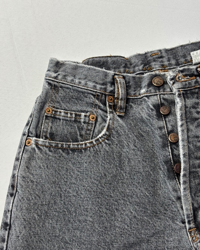 Americanino Grey Vintage Straight Leg Button Fly Jeans